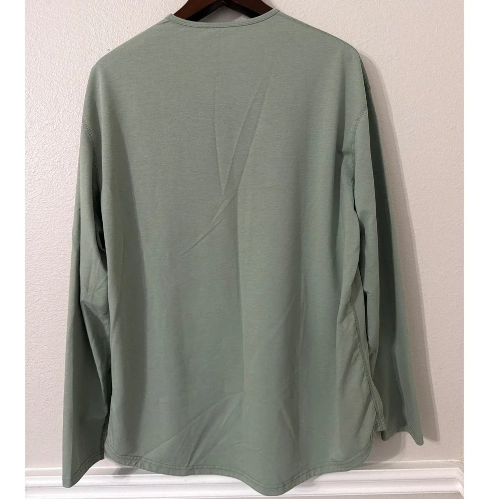 BYLT Premium Basics‎ Drop Cut Long Sleeve Shirt XXL Moss Green BYLT Blend L/S